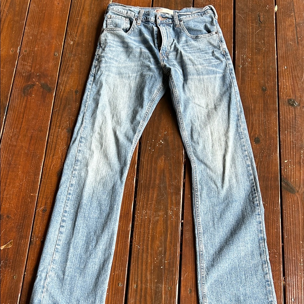 Signature by Levi Strauss Light Blue Men's Straight Jeans